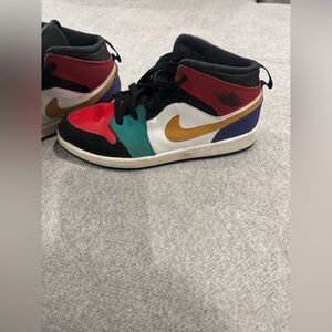 Nike Kids Colorful High-Top Sneakers